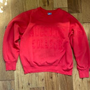 Champion Augsburg University College Womens or Mens crewneck sweatshirt Red